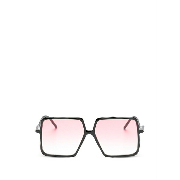 クボラウム メンズ サングラス・アイウェア 付属物 L12 geometric-frame sunglasses Red