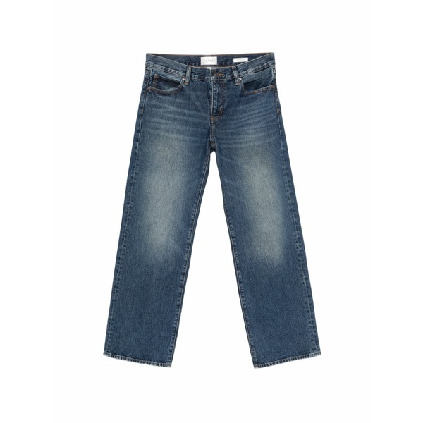 一こま レディース ジーンズズボン下 ボトムス The saturday faded wide-leg jeans Blue