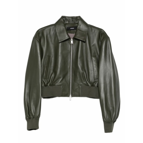 アルマ レディース 上衣＆上衣 アウター Desy leather bomber jacket Green