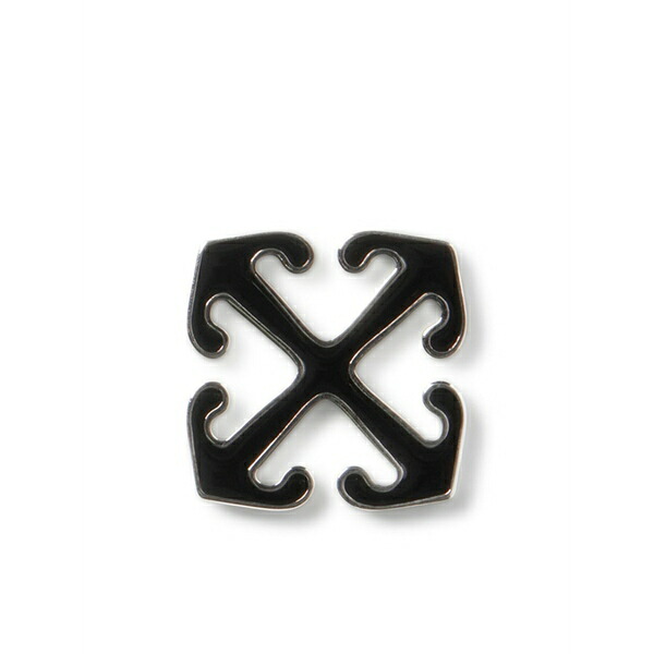 象牙色 メンズ ピアス・イヤリング 付属物 Arrow enamel single earring Silver