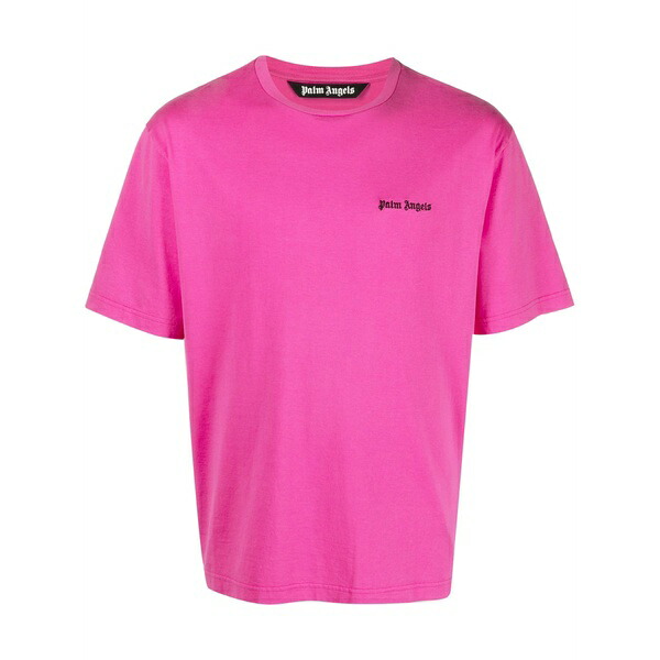 パーム・エンジェルス メンズ ティーシャツ トップス Logo-print cotton t-shirt Pink