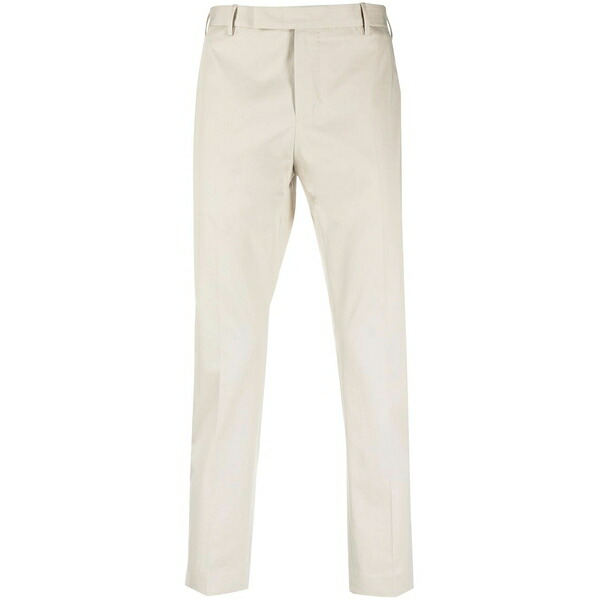 PTトリノ メンズ 心地よいズボン下 ボトムス Tapered tailored trousers Neutrals