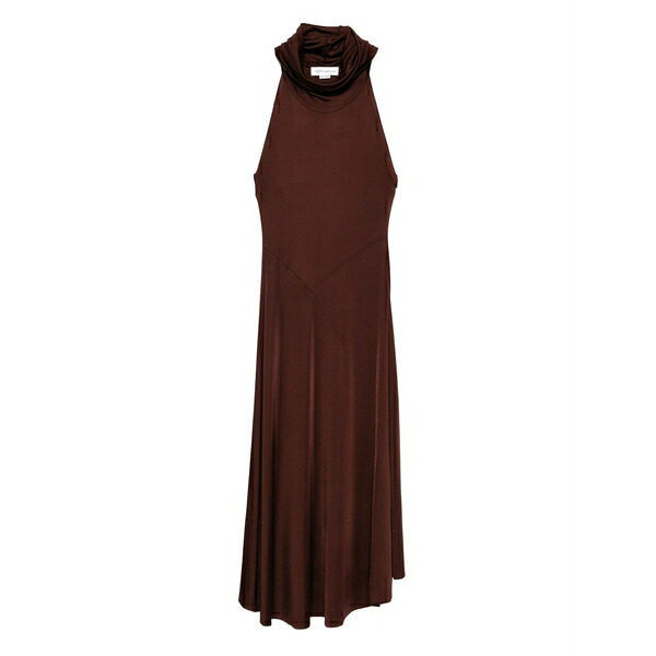 ヴィクトリア ベッカム レディース 衣裳 トップス High-neck dress Brown