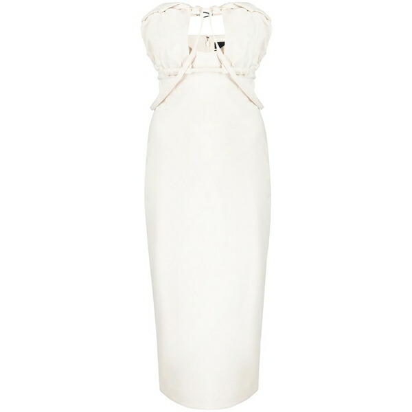 ジャクエムス レディース 衣裳 トップス Tailored strapless dress Neutrals