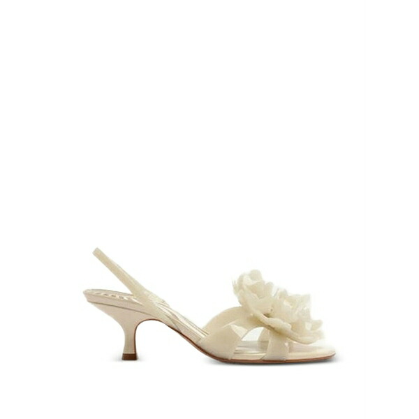 耕園 リオ レディース サンダル シューズ Floral-appliqu￡ slingback sandals Neutrals
