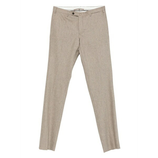インコテックス メンズ カジュアルパンツ ボトムス Pressed-crease trousers Brown｜asty