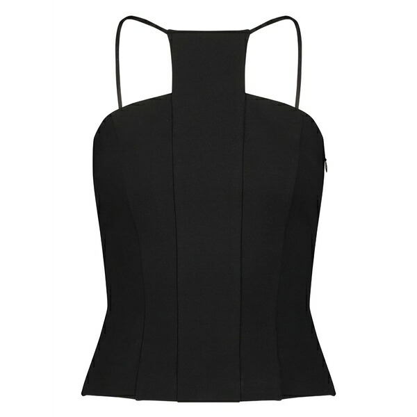 マルセラ レディース カットソー トップス Bianca rectangular-panel top Black