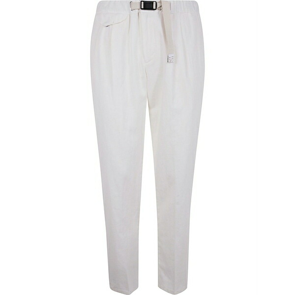 白いこと砂子 メンズ 心地よいズボン下 ボトムス Tapered trousers White
