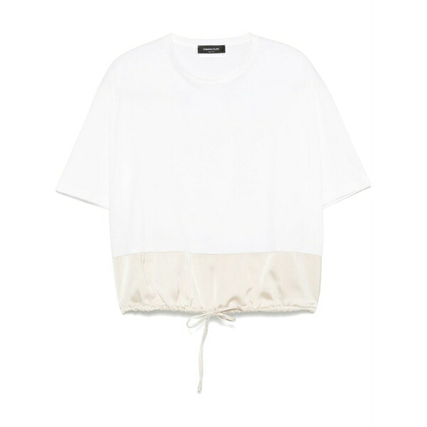 ファビアナ フィリッピ レディース ティーシャツ トップス Panelled top White