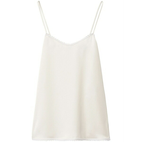 ファビアナ フィリッピ レディース カットソー トップス Satin cami top White