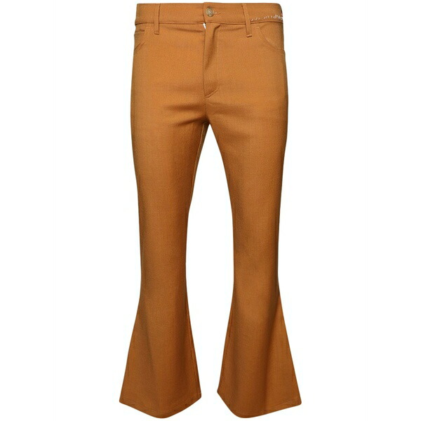 マルニ メンズ カジュアルパンツ ボトムス Mid-rise flared trousers Orange|asty