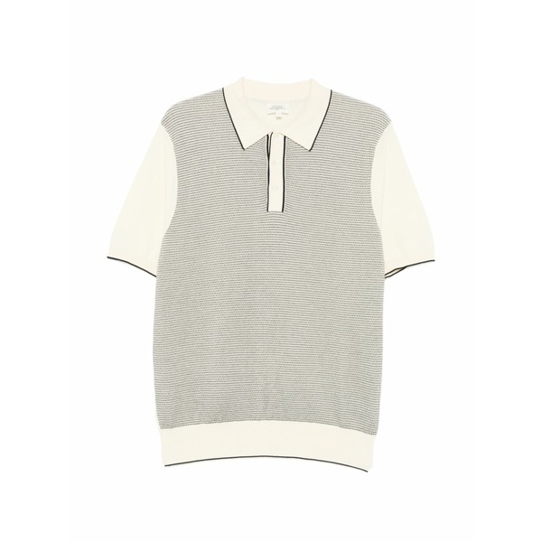 ハート形ジェラルド・r・フォード メンズ スポーツシャツ トップス Knitted jacquard polo shirt Neutrals