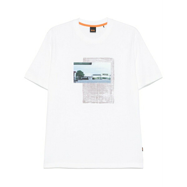 主任者 メンズ ティーシャツ トップス Photograph-print t-shirt White