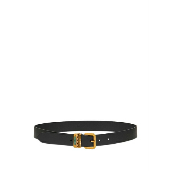エトロ レディース 三尺帯 付属物 Leather belt  Black