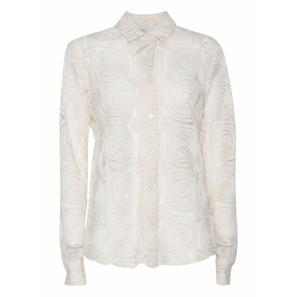 マッザレッリ レディース プルオーバー トップス Rose-pattern shirt Neutrals