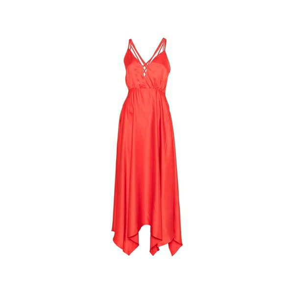 サンドロ レディース ワンピース トップス Cut-out strap dress Red|asty