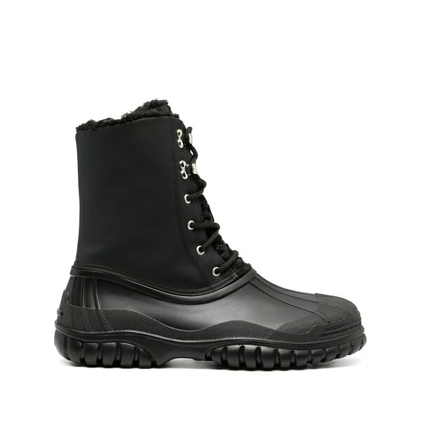 ジーシーディーエス メンズ ブーツ シューズ Monogram-print snow boots Black