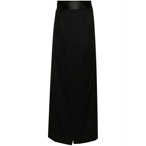 マルタンマルジェラ レディース スコート ボトムス Pleat-detailing maxi skirt Black