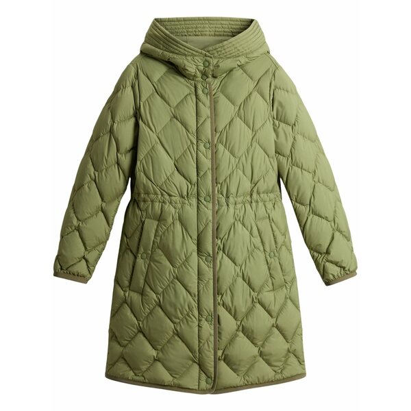 羊毛 金持ち レディース 厚地の外套 アウター Heritage parka  Green