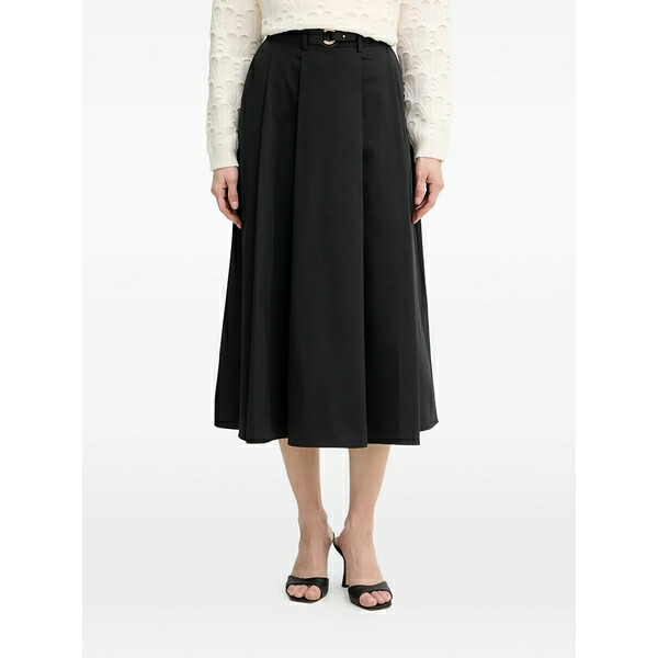 モーガンレーン レディース スカート ボトムス Belted skirt Black|asty
