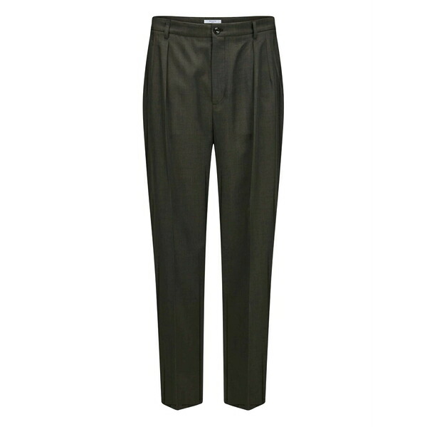 地下室 部屋の入り口 メンズ 心地よいズボン下 ボトムス Lucio tailored trousers Brown