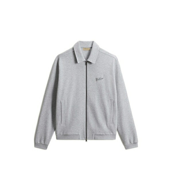 羊毛 一財産 メンズ パーカー・スウェットシャツ アウター Zip sweatshirt Grey