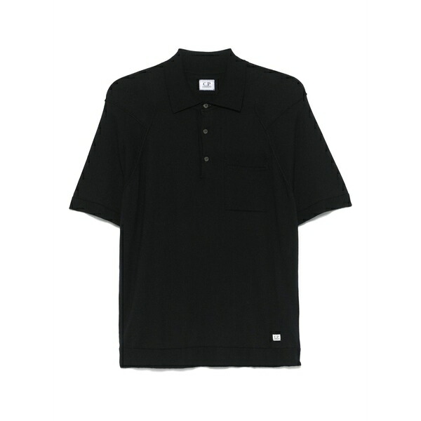シーピーカンパニー メンズ スポーツシャツ トップス Cotton polo shirt Blue