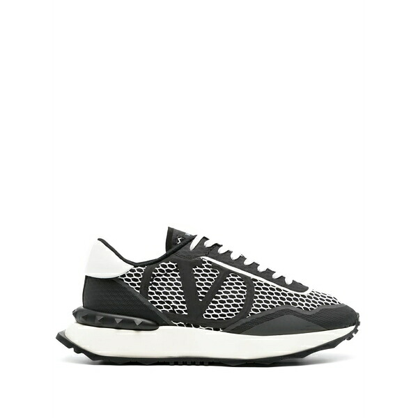 ヴァレンティノ ガラヴァーニ メンズ スニーカー シューズ Netrunner mesh low-top sneakers Black