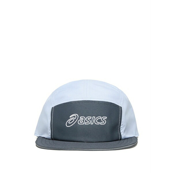 アシックス メンズ かぶり笠 添え物 Track club 5 logo cap Grey