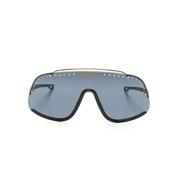 カレーナ メンズ サングラス・アイウェア 添え物 Flaglab 16 mask-frame sunglasses Gold