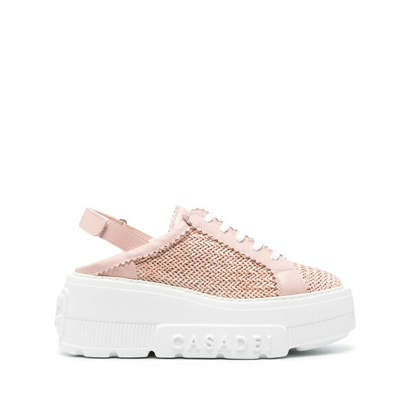 カサディ レディース スニーカー シューズ Hanoi slingback leather sneakers Pink
