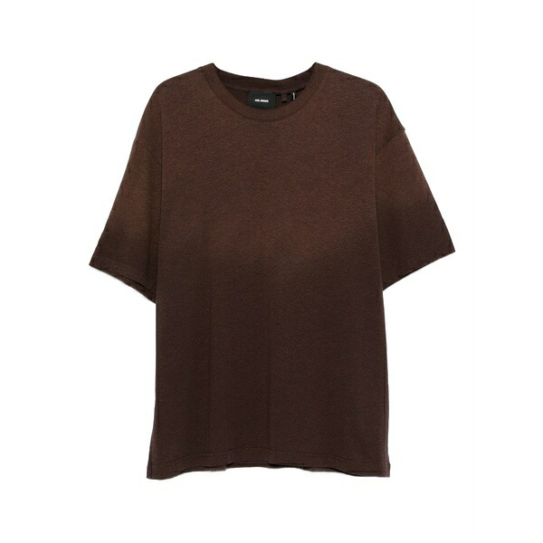 アクセルアリガト メンズ プルオーバー トップス Bubble reverse round-neck t-shirt Brown
