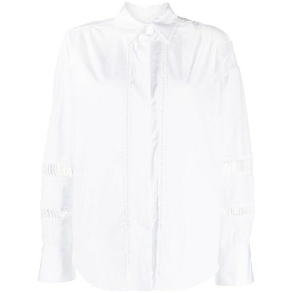 ロレーナアントニアッツィ レディース ティーシャツ トップス Long-sleeved cotton shirt White