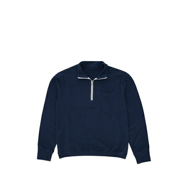 フォルテラ メンズ パーカー・スウェットシャツ アウター Princeton quarter-zip sweatshirt Blue