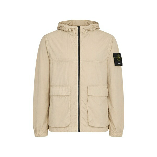 ストーンアイランド メンズ 上衣＆上衣 アウター Hooded pocket jacket Neutrals