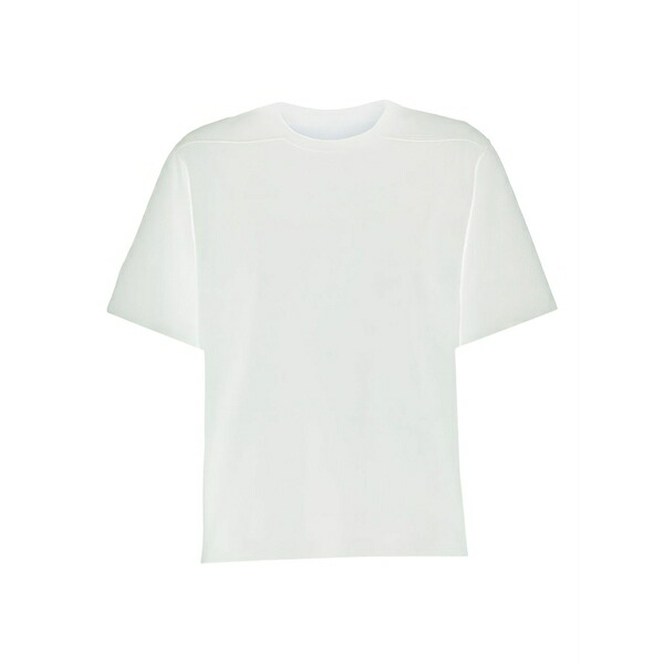 リックオウエンス レディース プルオーバー トップス Brad shoulder-seam t-shirt White