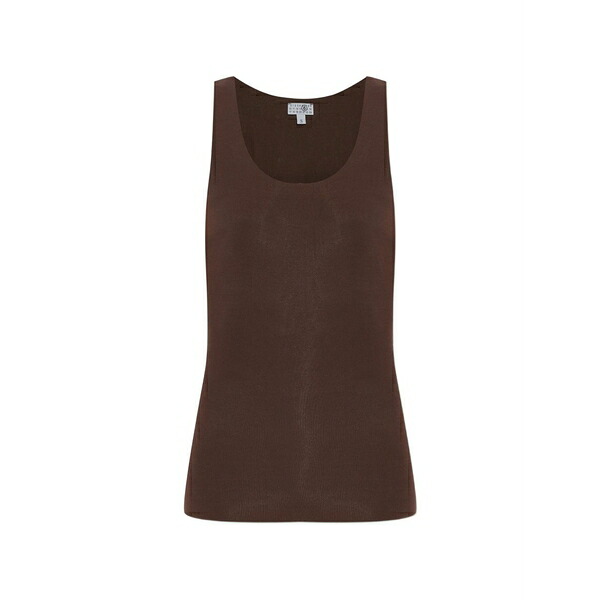マルタンマルジェラ レディース カットソー トップス Scoop-neck tank top Brown