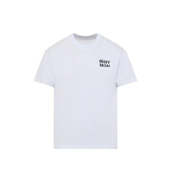 サカイ メンズ プルオーバー トップス X geoff mcfetridge embroidered t-shirt White
