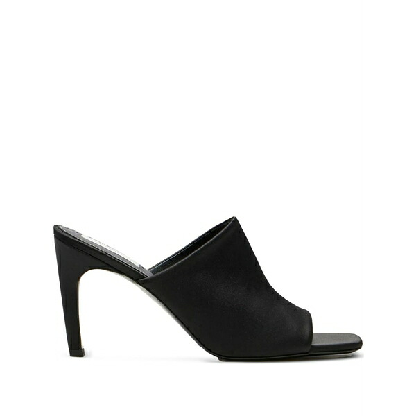 トーテム レディース サンダル シューズ 85粍 satin square-toe mules Black