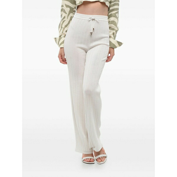 バルマン レディース カジュアルパンツ ボトムス Ribbed elastic-waist trousers -|asty