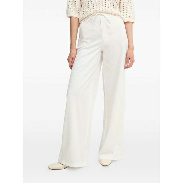 ウイ レディース 心地好いズボン下 ボトムス Drawstring trousers White