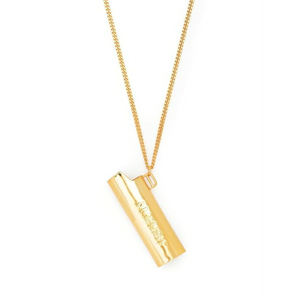 アンブッシュ メンズ 頸飾り・チョー鉄道車両 添え物 Logo-embossed lighter necklace Gold