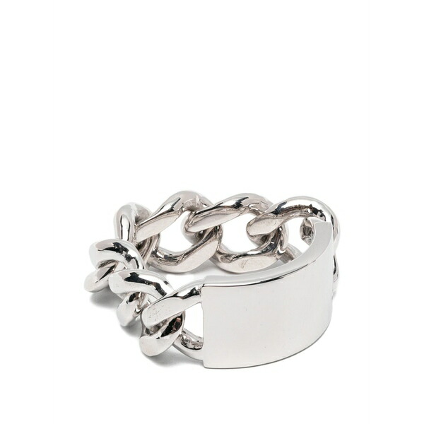 トム木材 メンズ 輪っか 添え物 Large id chain-link ring Silver