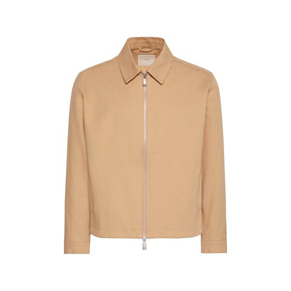 カルバンクライン メンズ 上衣＆上衣 アウター Zip-up collared jacket Neutrals