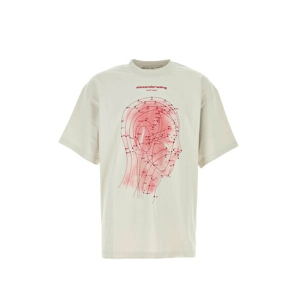 アレキサンダーワン メンズ ティーシャツ トップス Cotton t-shirt White