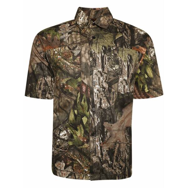 ローカルオーソリティ メンズ プルオーバー トップス La slash camouflage-pattern shirt Green