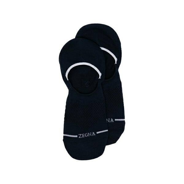 ゼニア メンズ ソックス アンダー御召しもの Sporty soul socks Blue