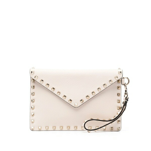 ヴァレンティノ ガラヴァーニ レディース クラッチペダル御徒面子 御徒面子 Rockstud envelope clutch Neutrals