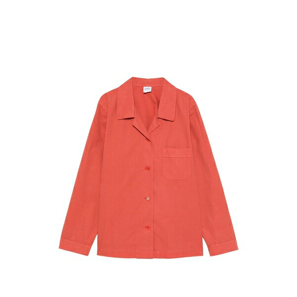 アスペジ レディース プルオーバー トップス Chest-pocket buttoned blouse Orange