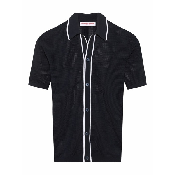 オール赤ちょうちん 赤銅色 メンズ プルオーバー トップス Roddy button-up shirt Blue